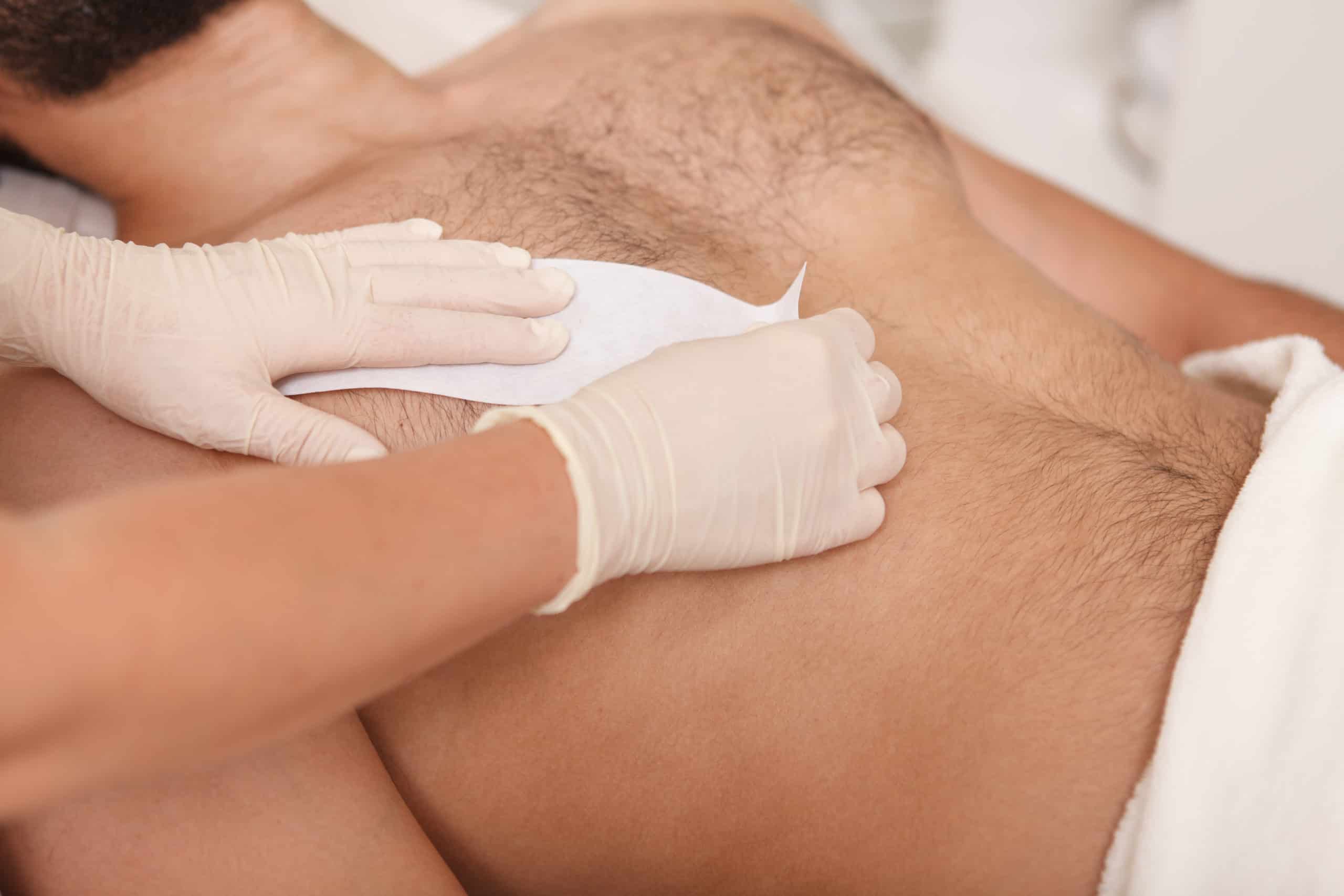 Chest and back wax